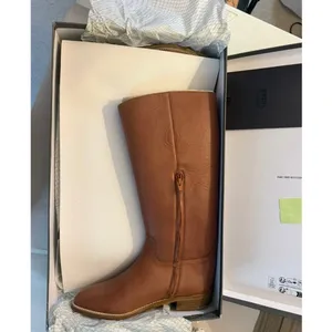 NWB Bronx Leni-Jo Buckle Leather Boots x Anthropologie in Caramel sz. 9US 40EU thumbnail 4
