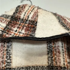 Mercer & Madison Plaid Cowl Coat XL thumbnail 9