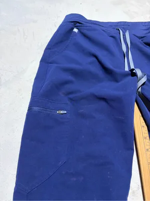Figs Navy Drawstring scrub Jogger Pants large thumbnail 6