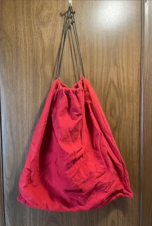 Valentino Garavani Red Logo Cloth Tote Dust Bag thumbnail 1