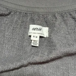 Aerie Easy Street Oversized Sweatshirt Gray Medium thumbnail 2