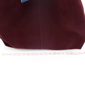 Wrangler Women Handbag Maroon Suede Inner Pocket Shoulder Strap Slouchy Hobo Bag thumbnail 3