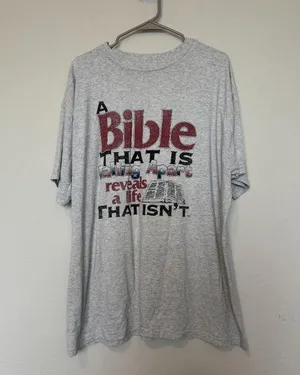 90s Vintage Jesus/Church Oversize T-Shirt thumbnail 5