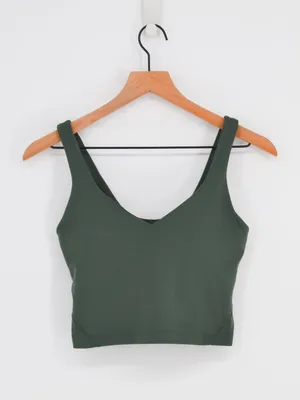 Lululemon Align Tank Top Light Support, A/B Cup Dark Green 6 thumbnail 2