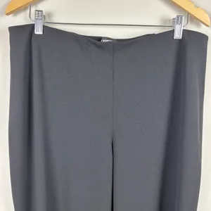 Express Trouser High Rise Pants Womens Large Black Solid Work Career Office New‎ thumbnail 2