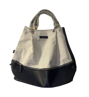 Nautica Voyage Canvas Tote Bag Shoulder Handbag Beach Weekender Cruise Coastal thumbnail 1