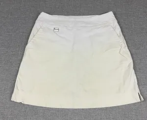 Peck‎ & Peck Skirt Womens 8 White Twill Pencil Short Pockets Anthropologie thumbnail 1