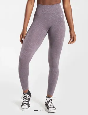 Gymshark Adapt Animal Seamless Leggings - Wild | Musk Lilac size L thumbnail 1
