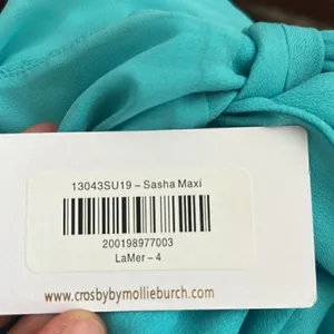 Crosby by Mollie Burch Sasha Maxi Dress in Turquoise NWT 4 thumbnail 2