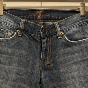 7 For All Mankind Dojo Flared Jeans‎ Womens Size 26 Blue Denim Bootcut western thumbnail 2