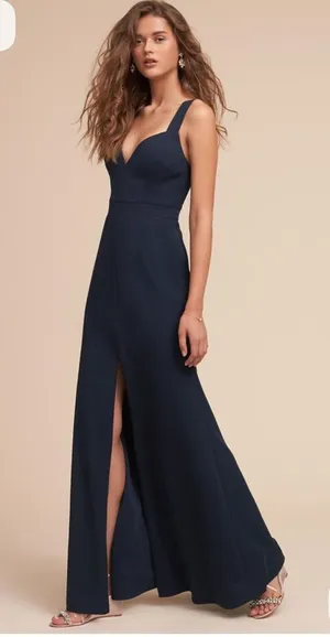 BHLDN Ansel Navy Dress thumbnail 1