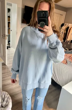 Aerie Crewneck Sweatshirt Oversized thumbnail 1