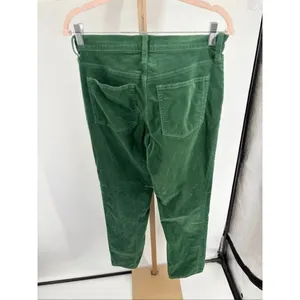 J.Crew Factory Re-Imagined Green Corduroy Slim Fit Jeans Size 27 thumbnail 4