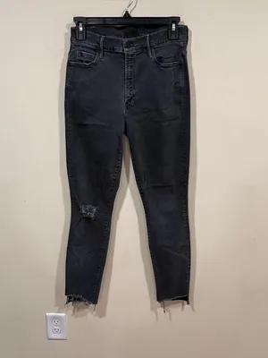 MOTHER The Stunner Zip Fly Ankle Step Fray Stretch Denim Jean Size 26 thumbnail 2