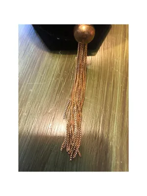 Beya Vintage EUC Gold Tone Multi Strand Tassel Necklace thumbnail 2