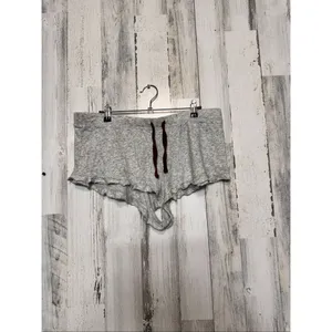 Victoria’s Secret PINK Sleep Shorts Women’s Large Gray Ruffle Hem Lounge Pajama thumbnail 2