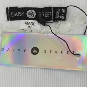 ASOS NWT | Dolls Kill x Daisy Street Embroidered‎ Butterfly Ribbed Crop Top thumbnail 4