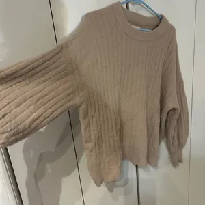 Aerie Soft Brown Ribbed Crew Neck Sweater thumbnail 6