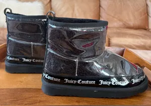 JUICY COUTURE Black Faux Fur Winter Boots thumbnail 1
