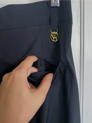 Williams Athletic Club • Toni Golf Pant black wide leg flat front trouser light thumbnail 12