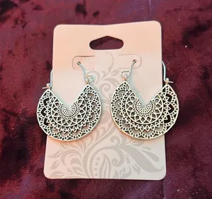 Sterling Silver Bohemian Style Dangle Earrings thumbnail 2