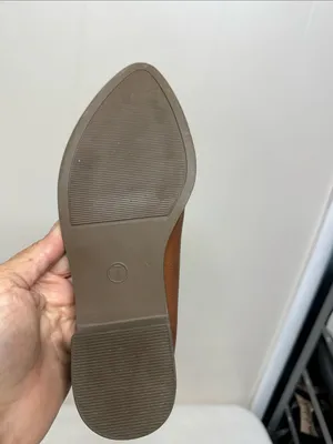 Serra Tan Brown Pointed-Toe D’Orsay Leather Flats thumbnail 4