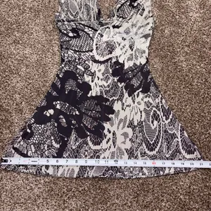 Daytrip black & white lace print shirt Medium thumbnail 5