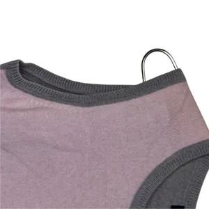 Brooks Brothers Women Tank Sweater Merino Wool Knit Colorblock Pink Gray Medium thumbnail 3
