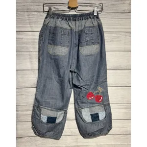 Vintage Y2K cropped jeans women Baggy Size S-M thumbnail 2