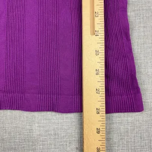 Athleta Tank Top Womens Medium Purple Ribbed Scoop Neck Stretch Yoga Gym Workout thumbnail 3