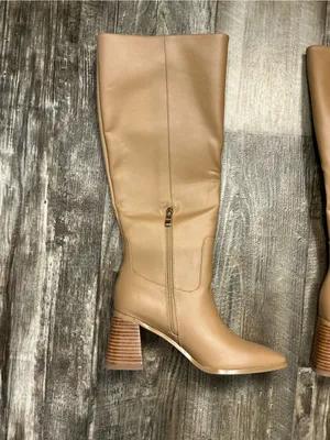 Billini Tan Over-the-Knee Block Heel Boots Size 7 thumbnail 8