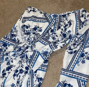 NWOT Lulu's Multi-Print One Shoulder Tie Romper thumbnail 4