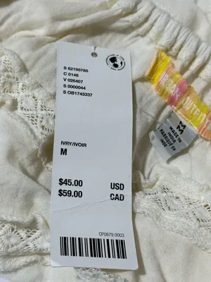 Urban Outfitters Kimchi Blue Nia BabyDoll Top size Medium color Ivory NWT thumbnail 12