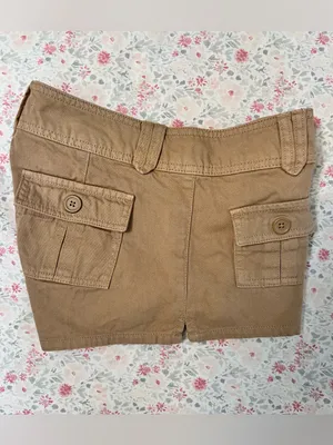 Aeropostale Cargo Low-Rise Twill Shorty Shorts Size 0 thumbnail 9