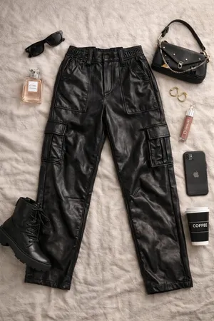 American Eagle Outfitters women’s Black Cargo Pants thumbnail 7