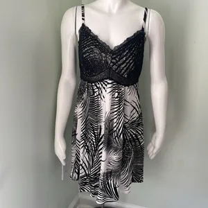 Soma Lace Sleep Chemise Palm silhouette ivory nightgown small thumbnail 3