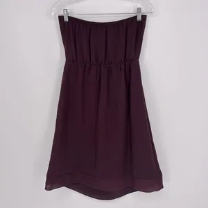 Banana Republic Factory Strapless Ruffle Dress Women’s Size Small thumbnail 6