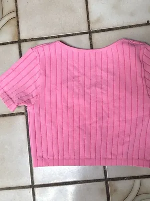 Brand New Zara SEAMLESS TOP Pink Size Large thumbnail 8
