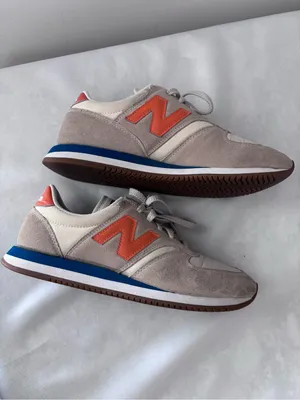 New Balance 420 Sneakers Size 7 Men / 8.5 Women Grey Orange Blue UL420VC2 Suede thumbnail 11