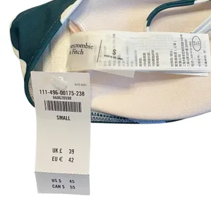 Abercrombie & Fitch NWT‎ Abstract O-Ring Halter Bandeau Bikini Top Small NEW thumbnail 4