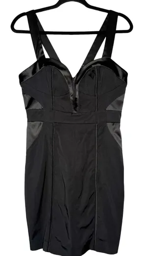 bebe Y2K Medium (8) Black Bodycon Dress Mini Timeless Classic Cocktail thumbnail 1