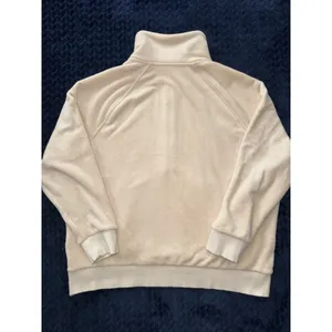 Athleta Women's Recover Cozy Snap Front‎ Sweatshirt Chantilly Cream Sz XL thumbnail 10