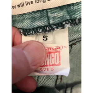 Bongo Jeans Juniors 5 Blue Light Wash High Rise Mom Denim Made In USA Vintage thumbnail 9