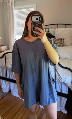 Free people movement hot shot tee romper thumbnail 1