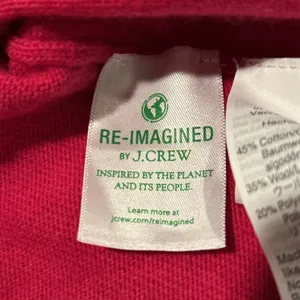 J.Crew Teddie Sweater Womens‎ Size S Pink crewneck pullover wool cotton blend thumbnail 4
