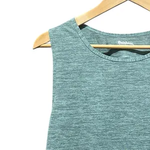Rainbeau Heathered Green Boxy Soft Tank Top‎ Size Large thumbnail 3