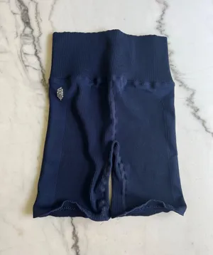 Free People Movement Navy Blue Biker Shorts thumbnail 1