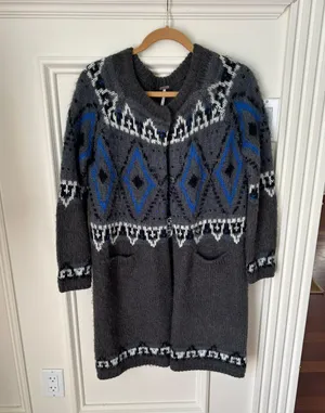 Free People Wool Blend Sweater Coat thumbnail 1