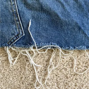 Zara Jean Skirt Womens Blue Y2K festival Denim Flat raw hem Front Mini medium thumbnail 10