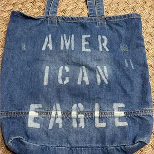 American Eagle Denim Tote Bag thumbnail 2